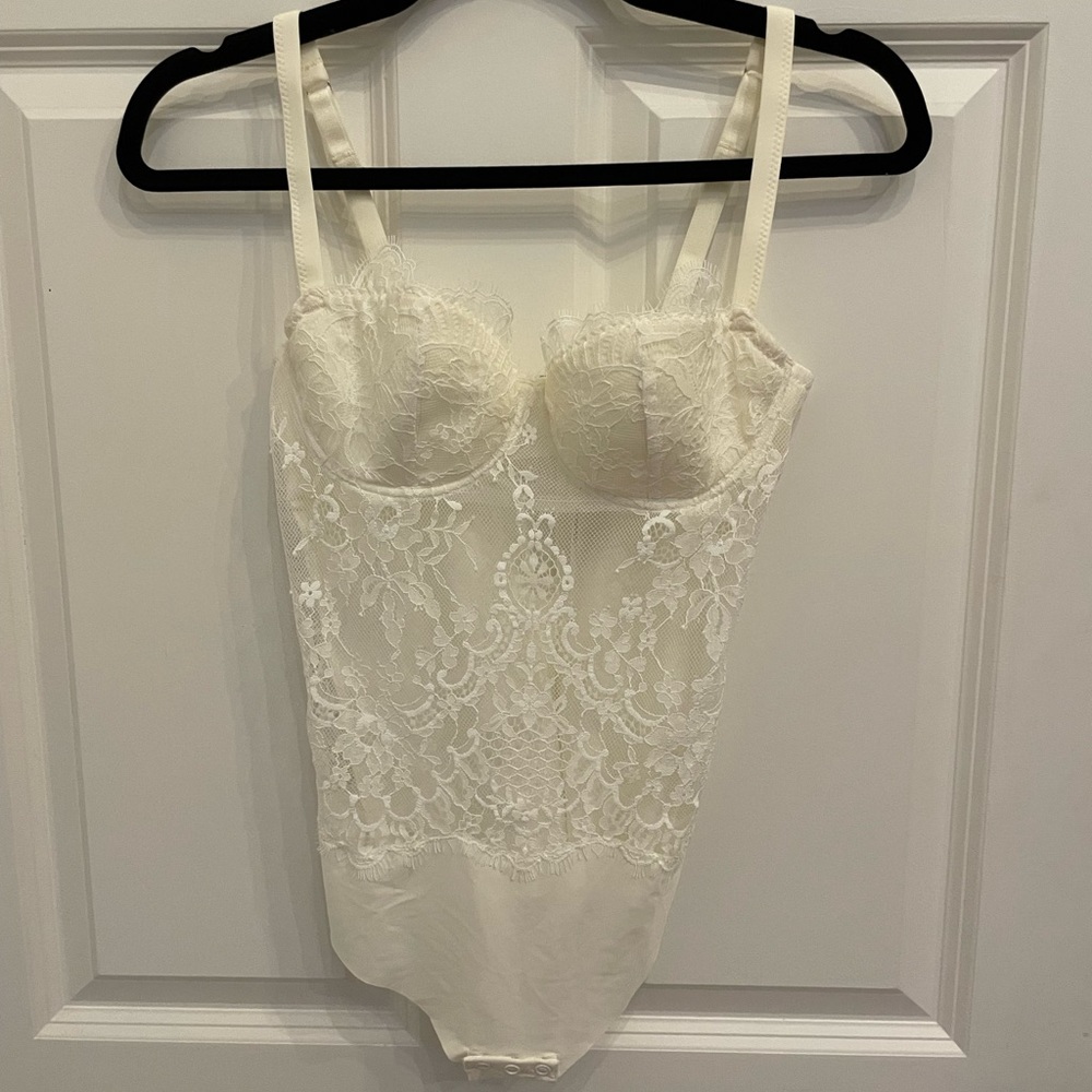 New Intimissimi Ivory Sheer Teddy 34B NWT